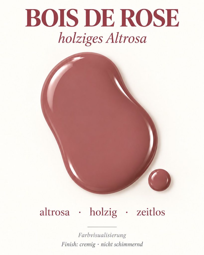 KI-Farbvisualisierung Manucurist Green Flash Bois de Rose, holziges Altrosa